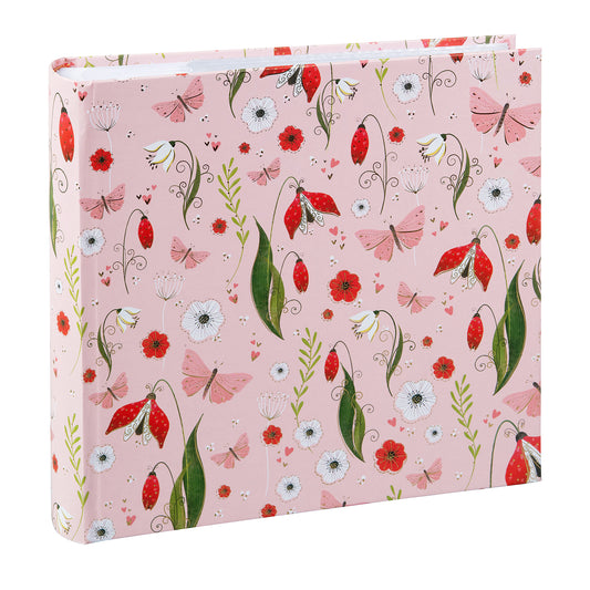 Goldbuch Turnowsky Design Slip-in Album – Secret Garden Pink | 23x23 cm | for 200 Photos 10x15