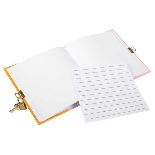 Diary Coloration Top Secret | 16.5 × 16.5 cm | 96 Pages | With Lock & Embossed Cover