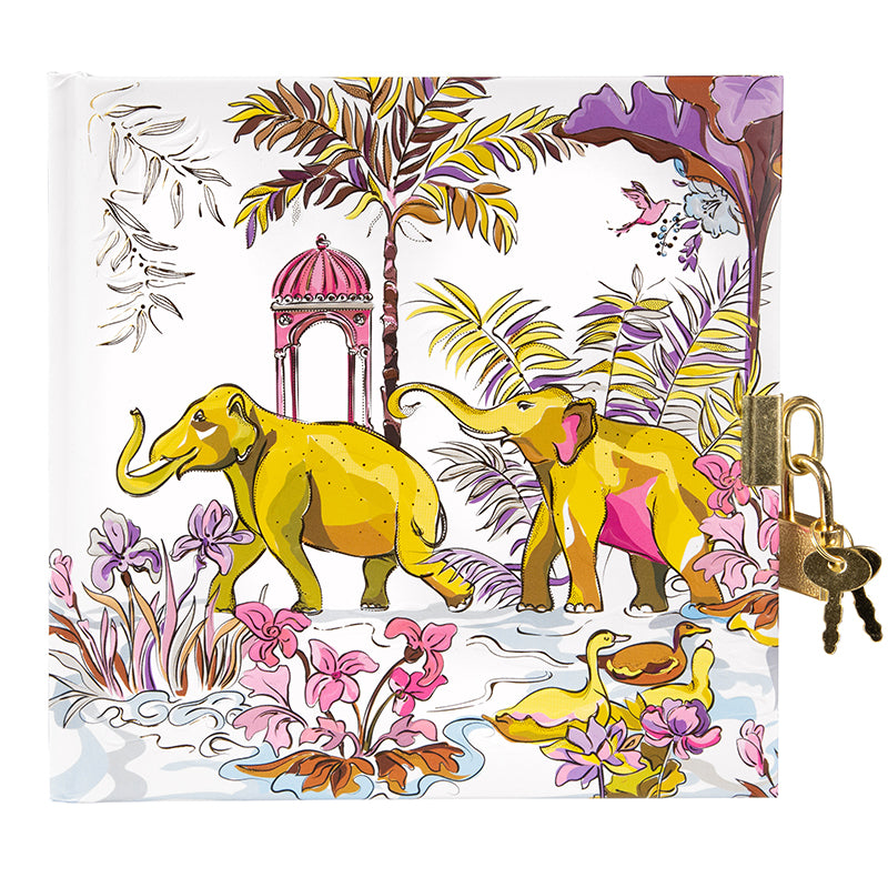 Diary Insignia | 16.5 × 16.5 cm | 96 Pages | With Lock & Embossed Cover