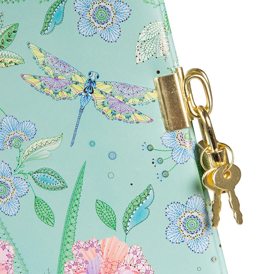 Nature’s Melody Günlük | 16,5 × 16,5 cm | 96 Sayfa | Kilitli Kabartmalı Kapak