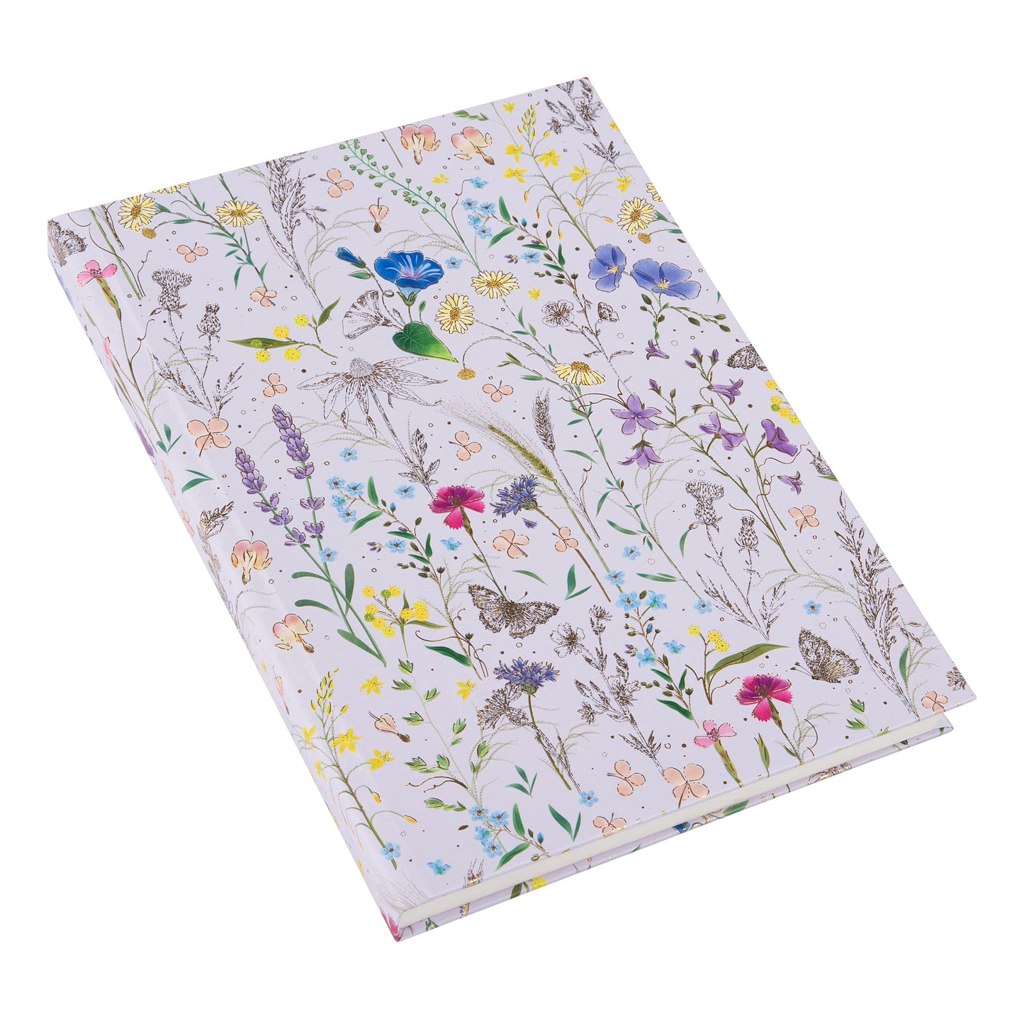 Goldbuch Summer Meadow A5 Notebook – 200 Pages, 100 gsm, Gold/Silver Embossed