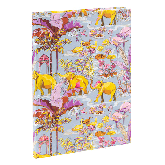 Goldbuch Insignia Dark A5 Notebook – 200 Pages, 100 gsm, Gold/Silver Embossed