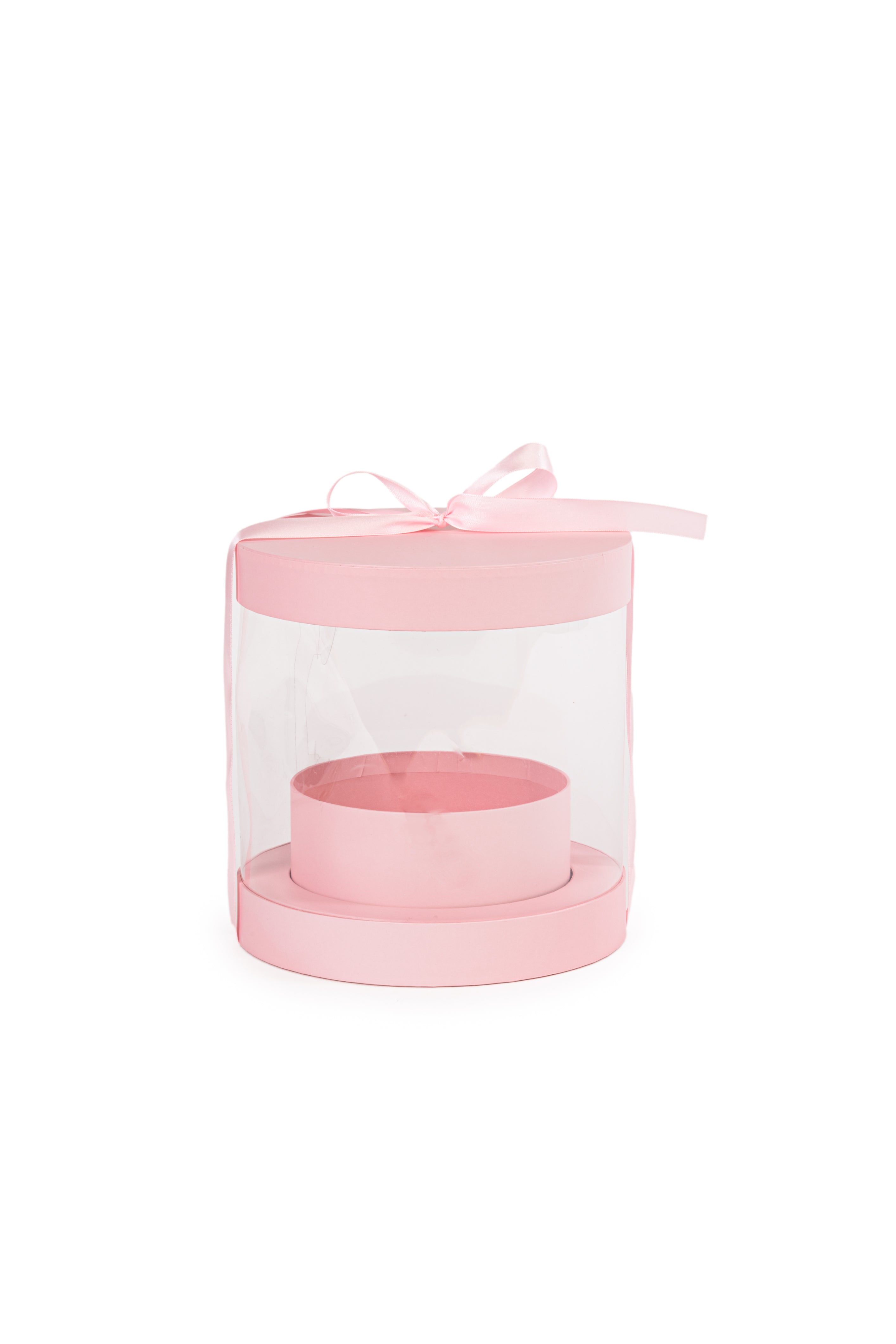 STAR Sunrise Yuvarlak Hediye Kutusu - Pembe Kraft | Ø19,5×20 cm