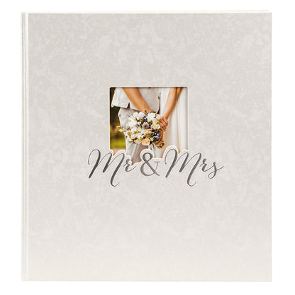 Düğün Fotoğraf Albümü – Mr. & Mrs. | 30x31 cm, 60 Sayfa, Gümüş Yaldız Baskı