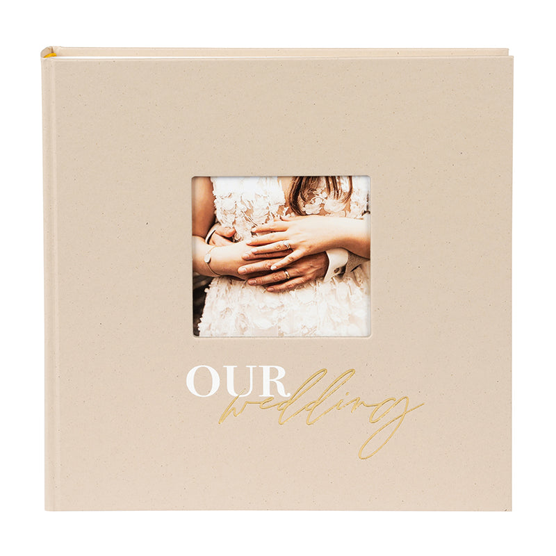 Düğün Fotoğraf Albümü – Our Weddıng | 30x31 cm, 60 Sayfa, Beyaz Pergamin Aralıklı