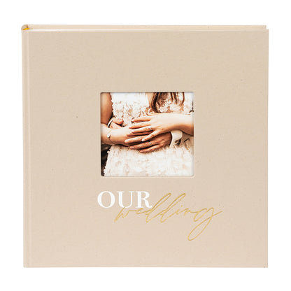 Düğün Fotoğraf Albümü – Our Weddıng | 30x31 cm, 60 Sayfa, Beyaz Pergamin Aralıklı