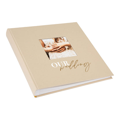 Düğün Fotoğraf Albümü – Our Weddıng | 30x31 cm, 60 Sayfa, Beyaz Pergamin Aralıklı