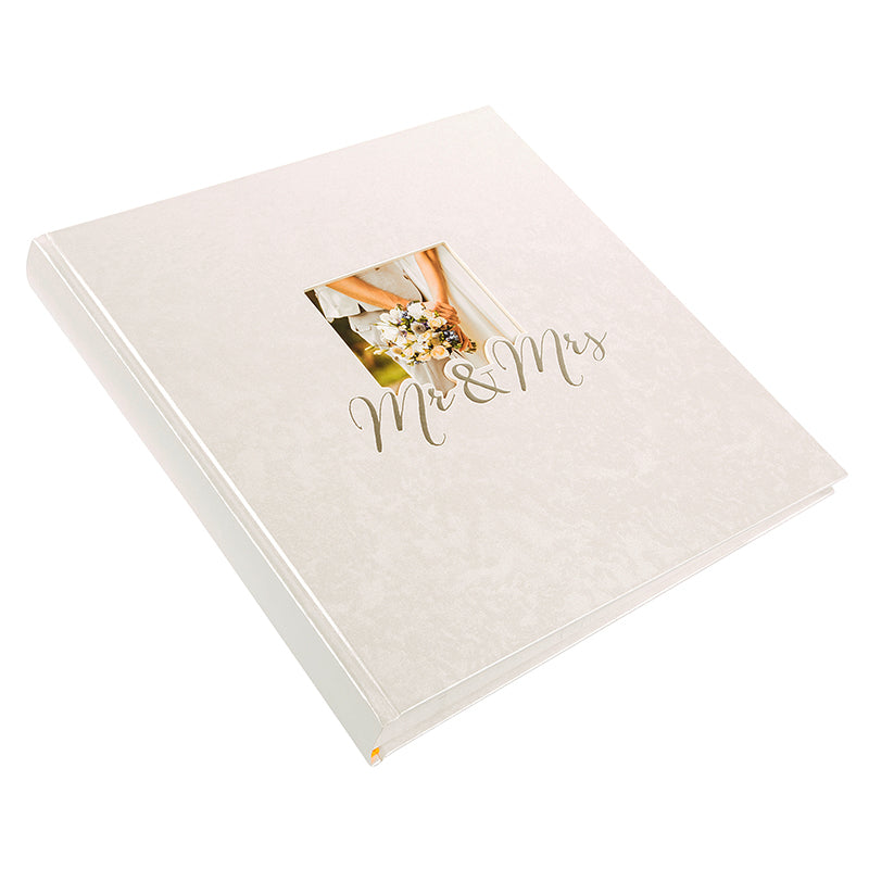 Wedding Photo Album – Mr. & Mrs. | 30x31 cm, 60 Pages,Silver Embossed Print