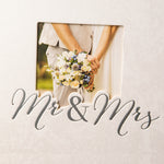 Wedding Photo Album – Mr. & Mrs. | 30x31 cm, 60 Pages,Silver Embossed Print