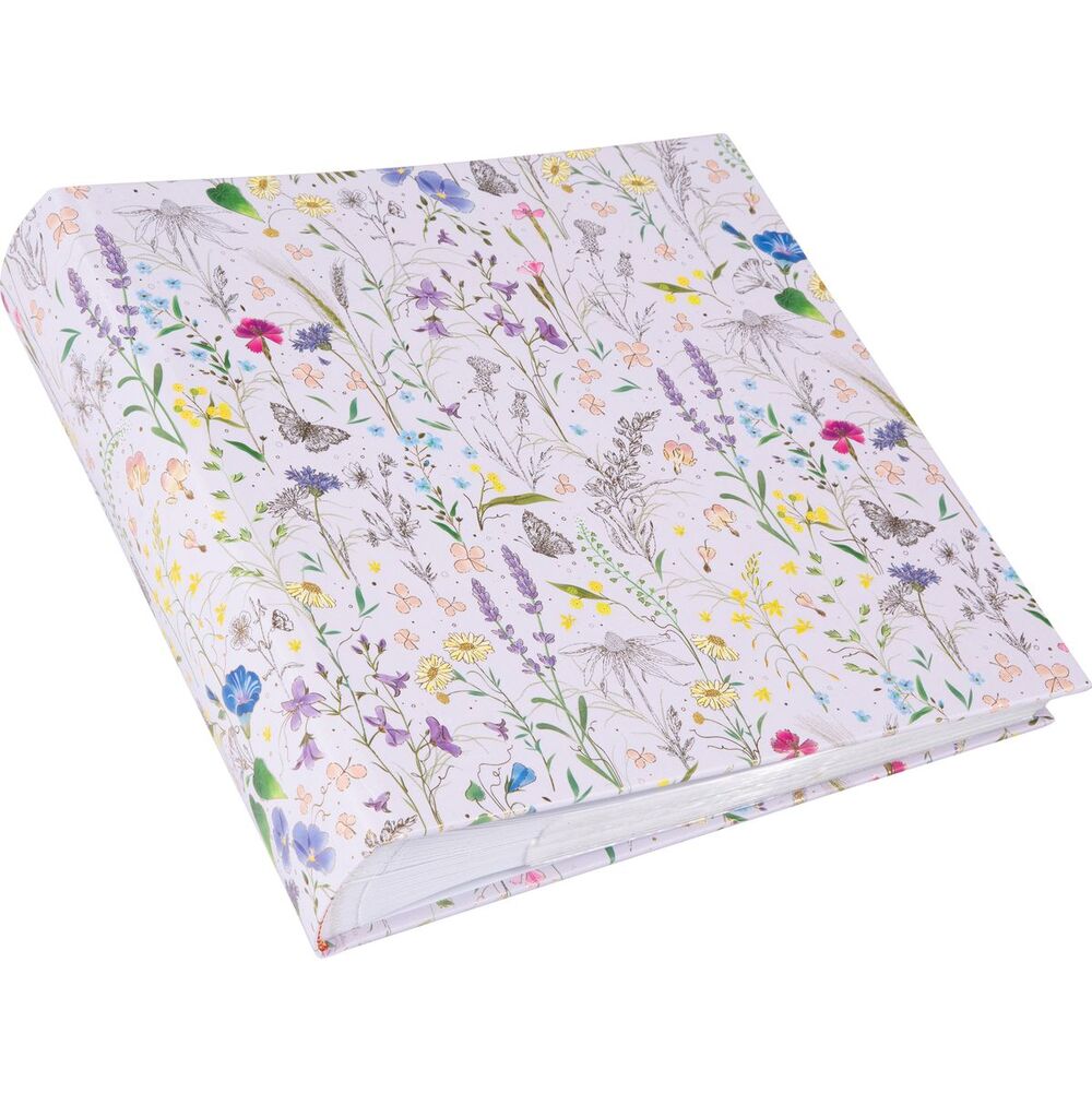 Summer Meadow Lila Poşetli Fotoğraf Albümü - 200 Fotoğraf | 10x15 cm | Kabartmalı Kapak