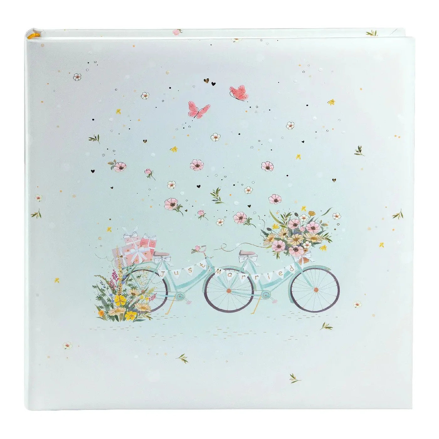 Floral Tandem Poşetli Fotoğraf Albümü - 200 Fotoğraf | 10x15 cm | Kabartmalı Kapak