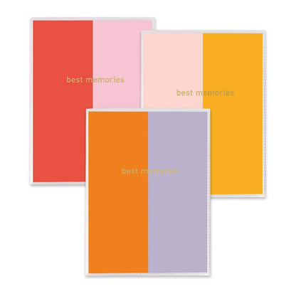 Fotoğraf Albümü – Coloration | 10x15 cm, 32 Fotoğraf, Altın Yaldızlı Yumuşak Kapak (3 Seçenek)