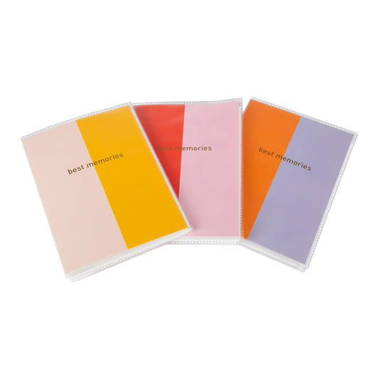 Fotoğraf Albümü – Coloration | 13x18 cm, 32 Fotoğraf, Altın Yaldızlı Yumuşak Kapak (3 Seçenek)