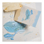 Blue Whale Hediye Çantası - 18×8×18 cm | Karton | Turnowsky Tasarım
