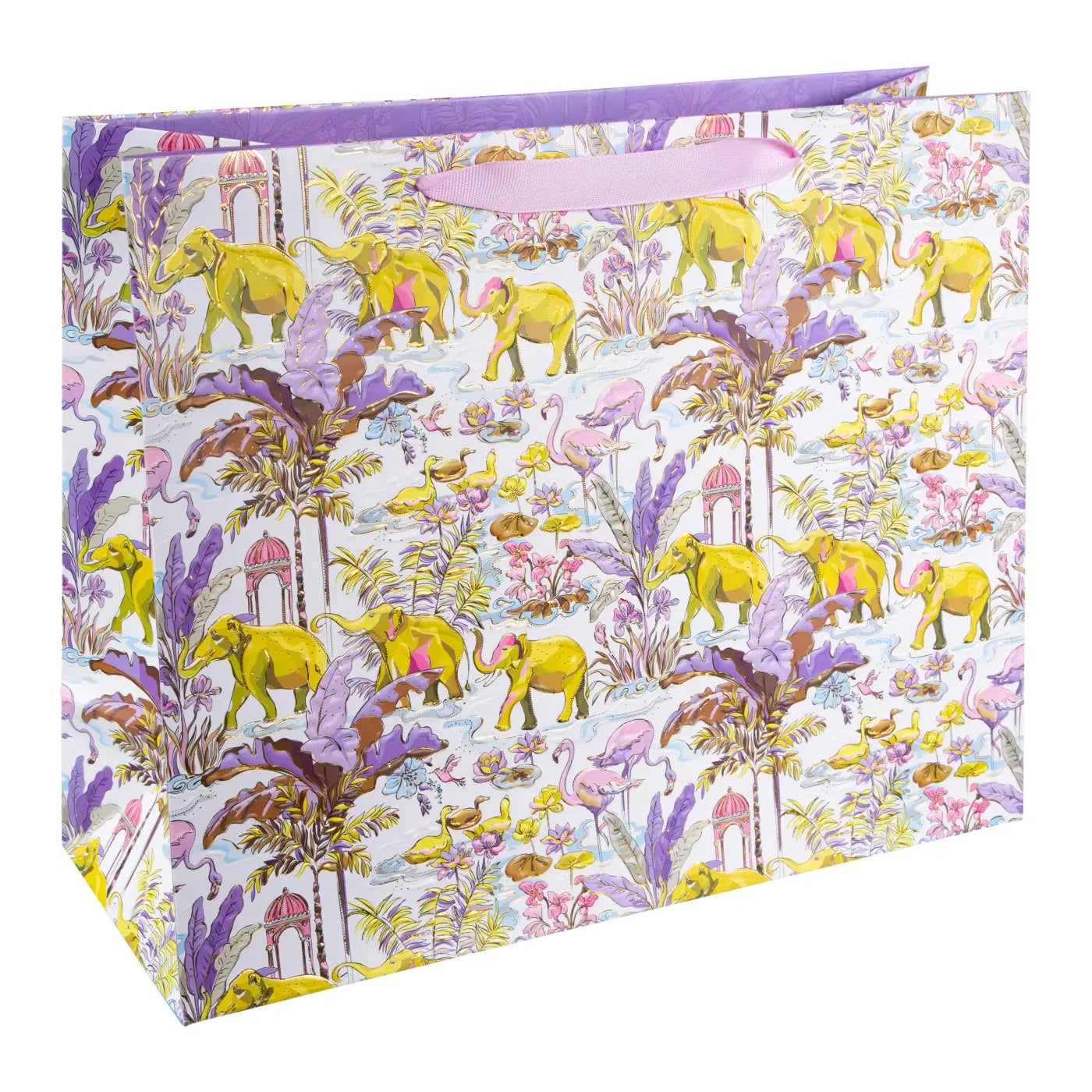 Karton Hediye Çantası – Insiginia Light | 27x13x33 cm | Gold Yaldızlı Lüks Tasarım