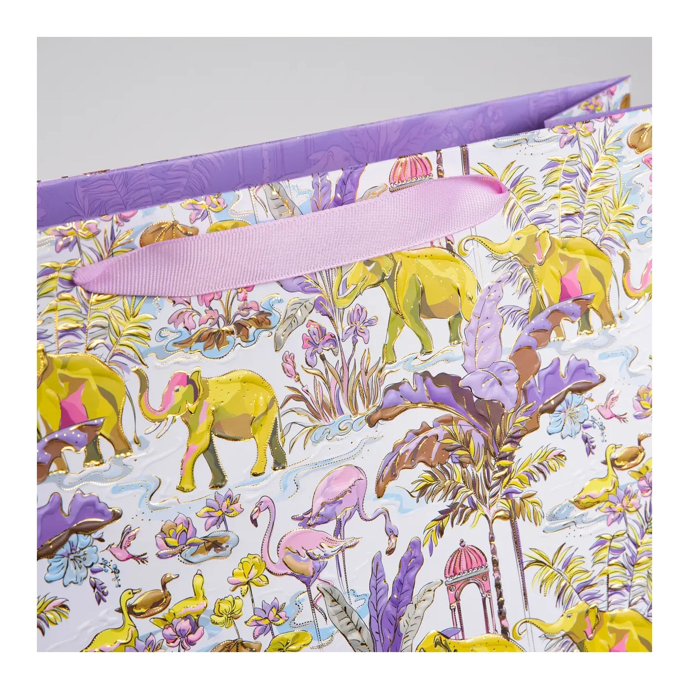 Karton Hediye Çantası – Insiginia Light | 27x13x33 cm | Gold Yaldızlı Lüks Tasarım