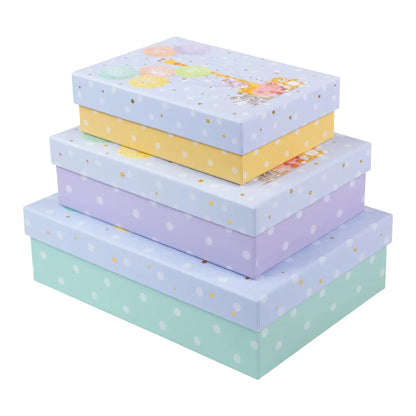 Hediye Kutusu Balloon Party – Altın Yaldızlı & Kabartmalı