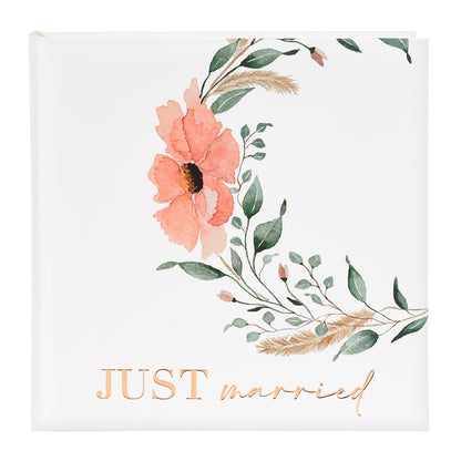 Goldbuch Yapıştırmalı Düğün Fotoğraf Albümü – Just Married | 30x31 cm, 60 Sayfa, Beyaz Pergamin Aralıklı
