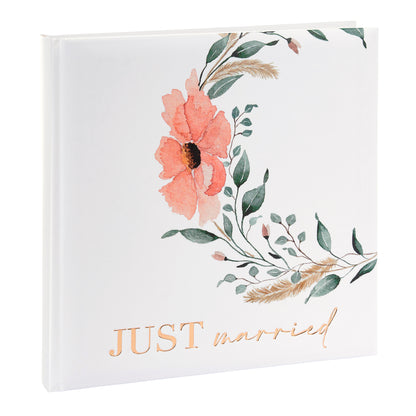 Goldbuch Yapıştırmalı Düğün Fotoğraf Albümü – Just Married | 30x31 cm, 60 Sayfa, Beyaz Pergamin Aralıklı