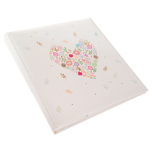 Goldbuch Yapıştırmalı Fotoğraf Albümü – Flowers in the Heart | 30x31 cm, 60 Sayfa, Beyaz Pergamin Aralıklı