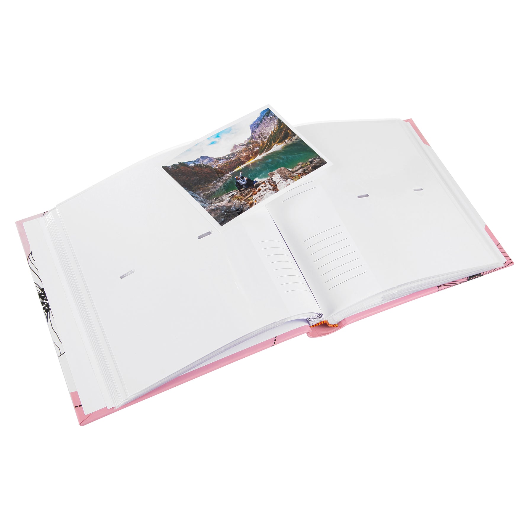 Facile Poşetli Fotoğraf Albümü - 200 Fotoğraf | 10x15 cm | Çiçek Desenli Kapak