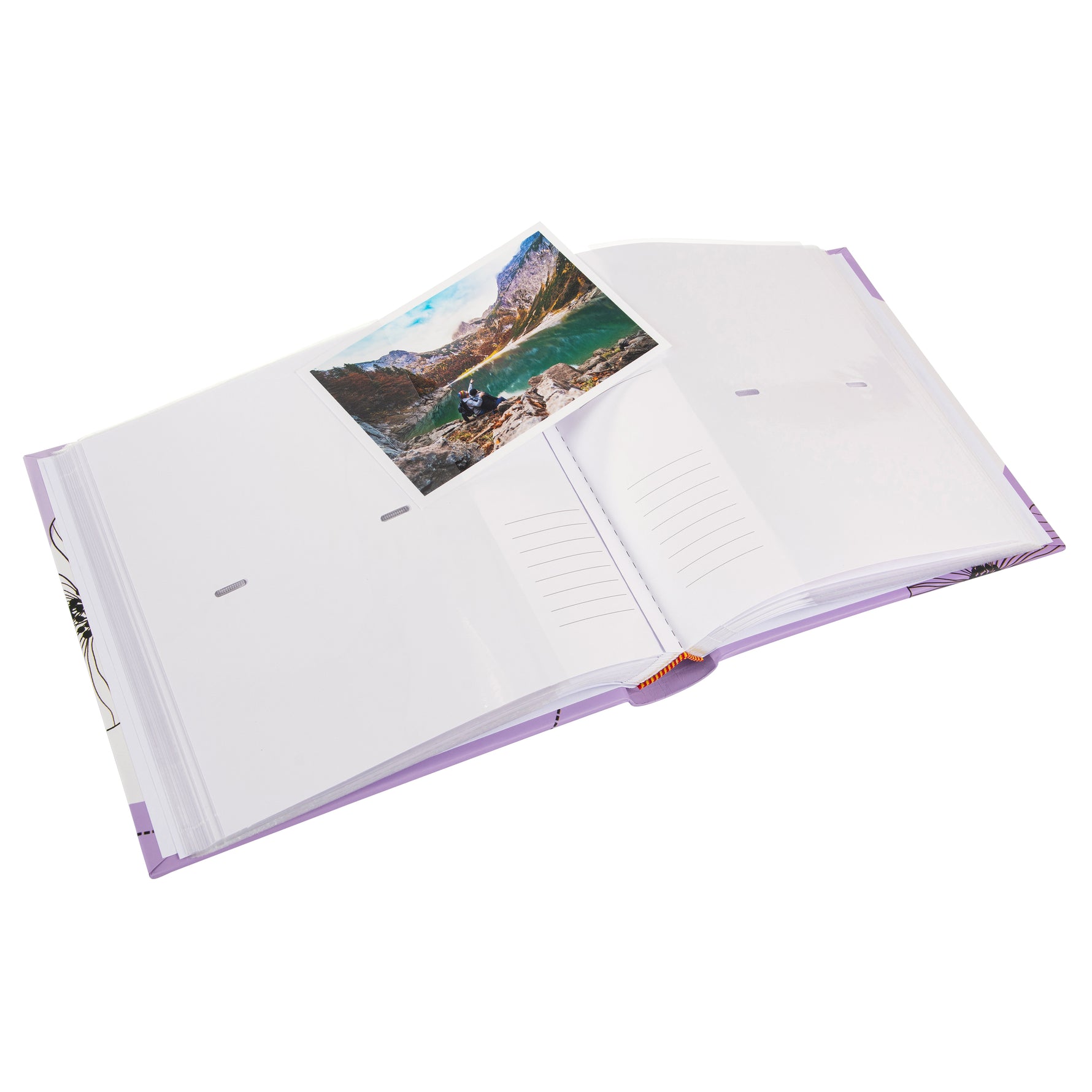 Facile Poşetli Fotoğraf Albümü - 200 Fotoğraf | 10x15 cm | Çiçek Desenli Kapak