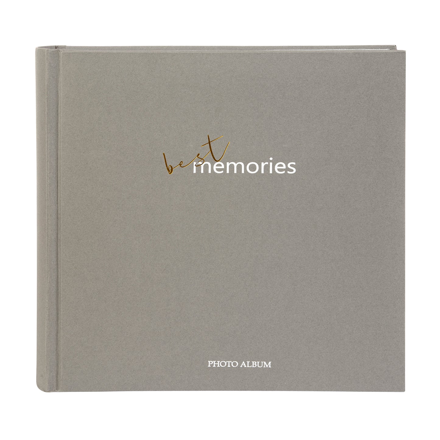Best Memories Gri Fotoğraf Albümü Poşetli / Cepli – 200 Fotoğraf Kapasiteli, 10x15 - 23x23cm