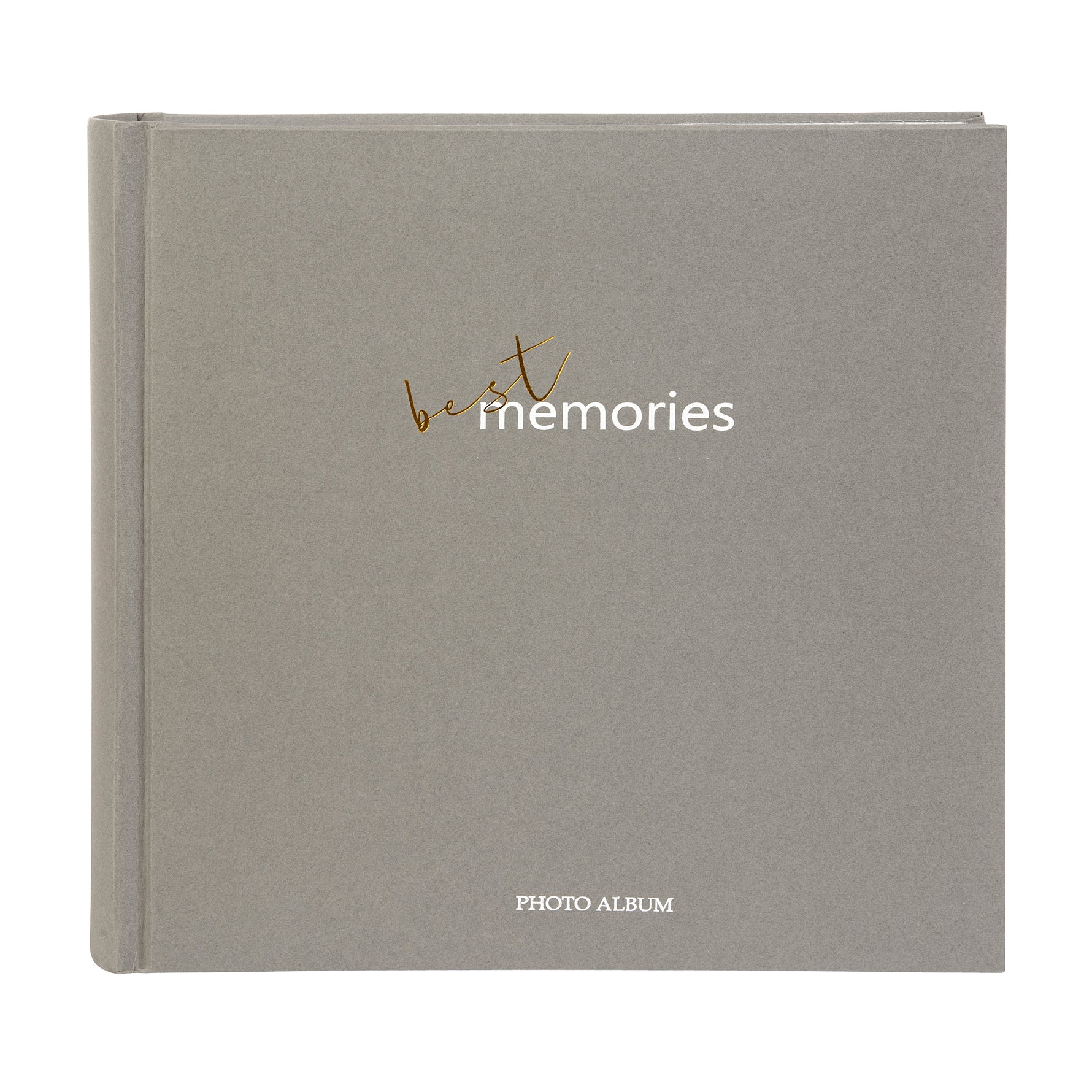 Best Memories Gri Fotoğraf Albümü Poşetli / Cepli – 200 Fotoğraf Kapasiteli, 10x15 - 23x23cm