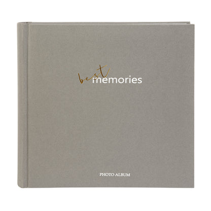 Best Memories Gri Fotoğraf Albümü Poşetli / Cepli – 200 Fotoğraf Kapasiteli, 10x15 - 23x23cm