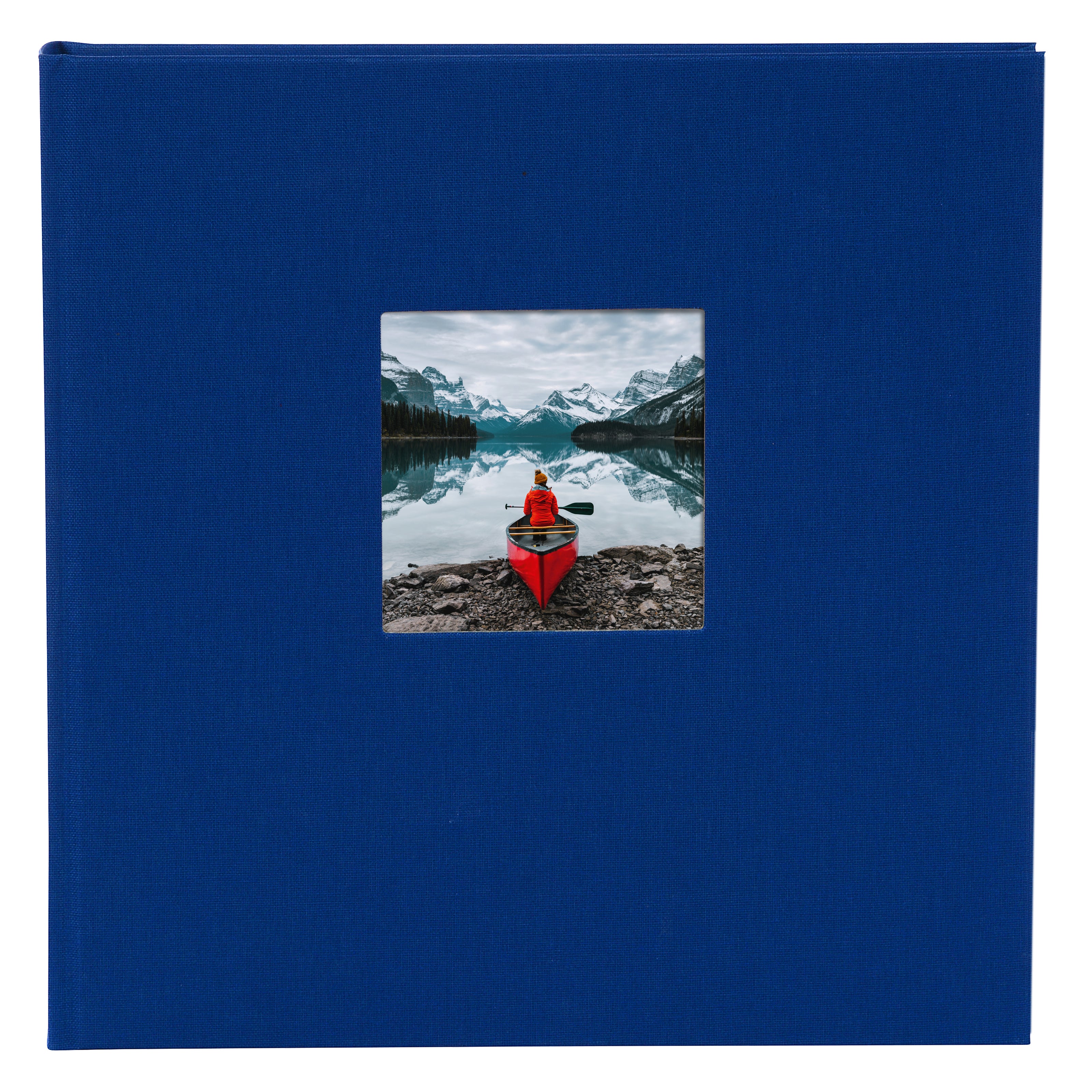 Bella Vista Poşetli Fotoğraf Albümü - 200 Fotoğraf | 10x15 cm | Keten Kapak, Mavi