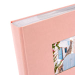 Bella Vista Poşetli Fotoğraf Albümü - 200 Fotoğraf | 10x15 cm | Keten Kapak, Roze