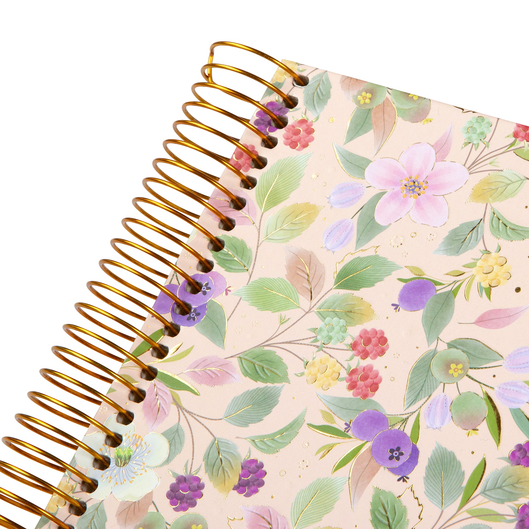 Blissful Blossom Spiralli Anı ve Çizim Albümü - 40 Beyaz Sayfa | 24x17 cm | 200 g/m², Mango