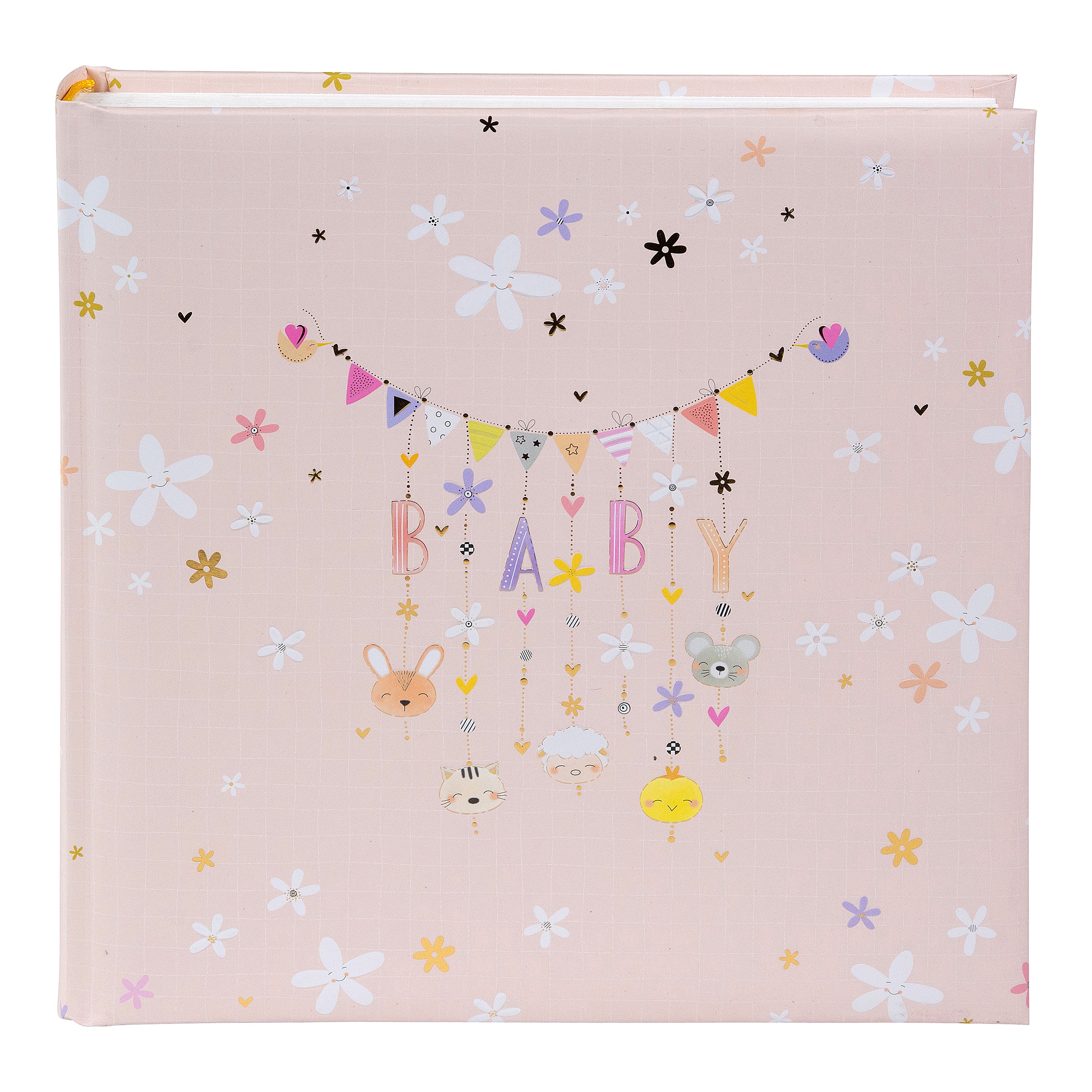 Yapıştırmalı Fotoğraf Albümü – Lullaby Pink - 25x25 cm, 60 Sayfa, Yaldızlı Kapak