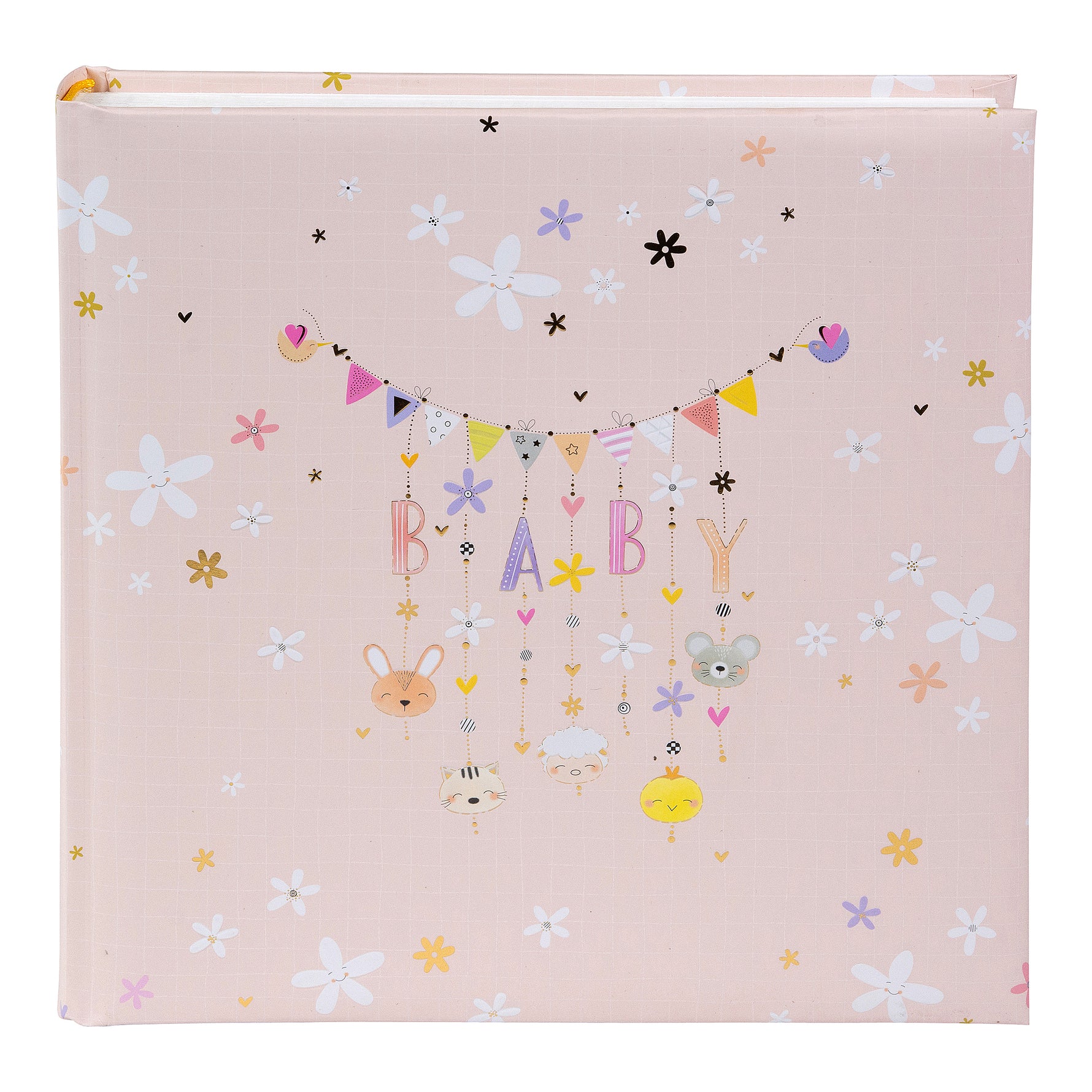 Yapıştırmalı Fotoğraf Albümü – Lullaby Pink - 25x25 cm, 60 Sayfa, Yaldızlı Kapak