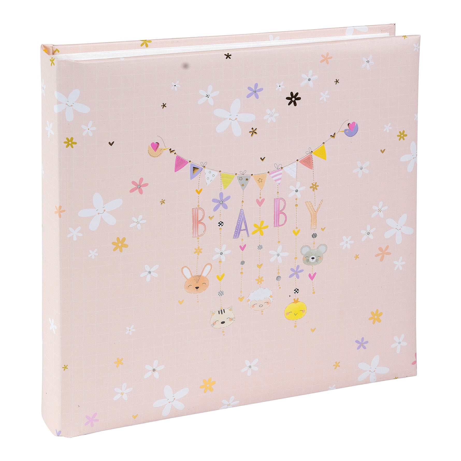 Yapıştırmalı Fotoğraf Albümü – Lullaby Pink - 25x25 cm, 60 Sayfa, Yaldızlı Kapak