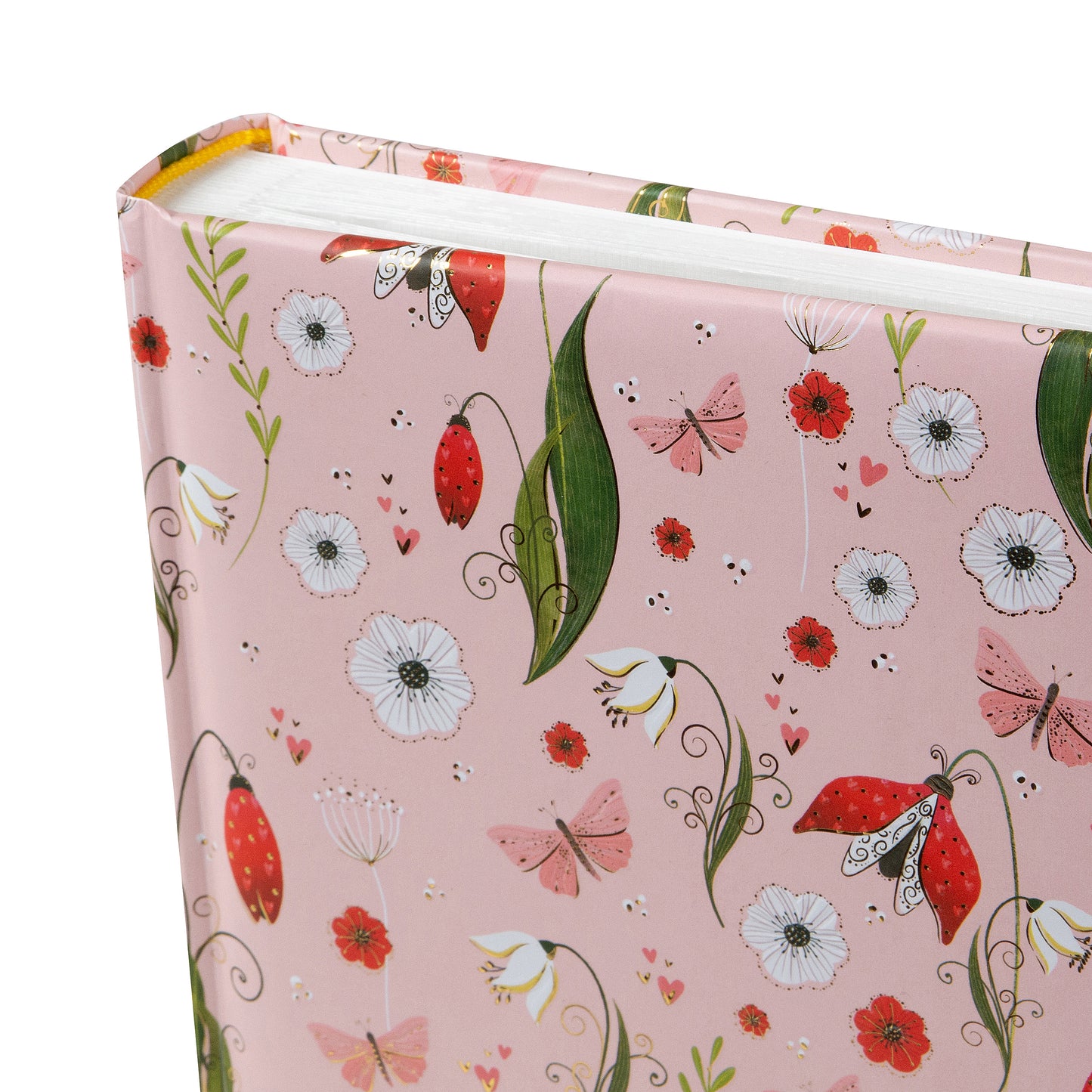 Secret Garden Pink Yapıştırmalı Fotoğraf Albümü - 25x25 60 Sayfa, Yaldızlı Kapak