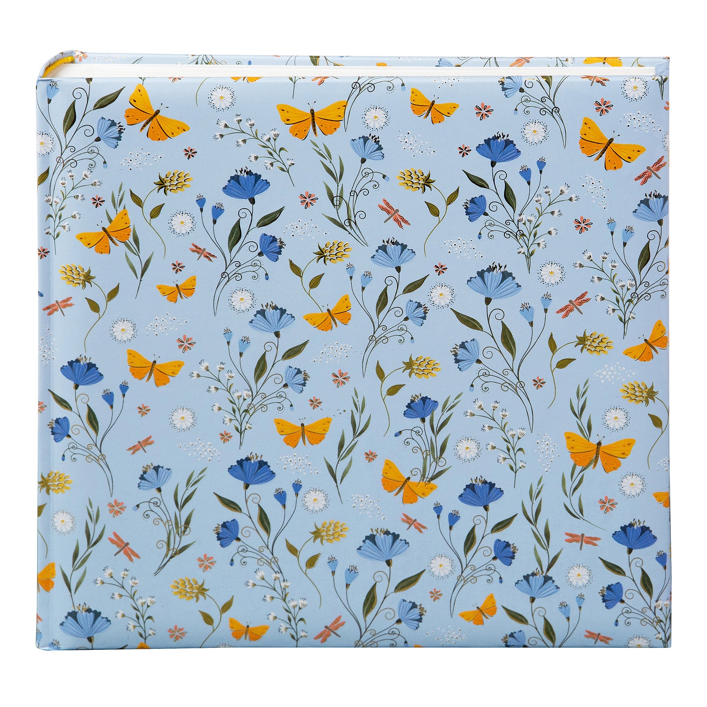 Secret Garden Blue Yapıştırmalı Fotoğraf Albümü - 25x25 60 Sayfa, Yaldızlı Kapak