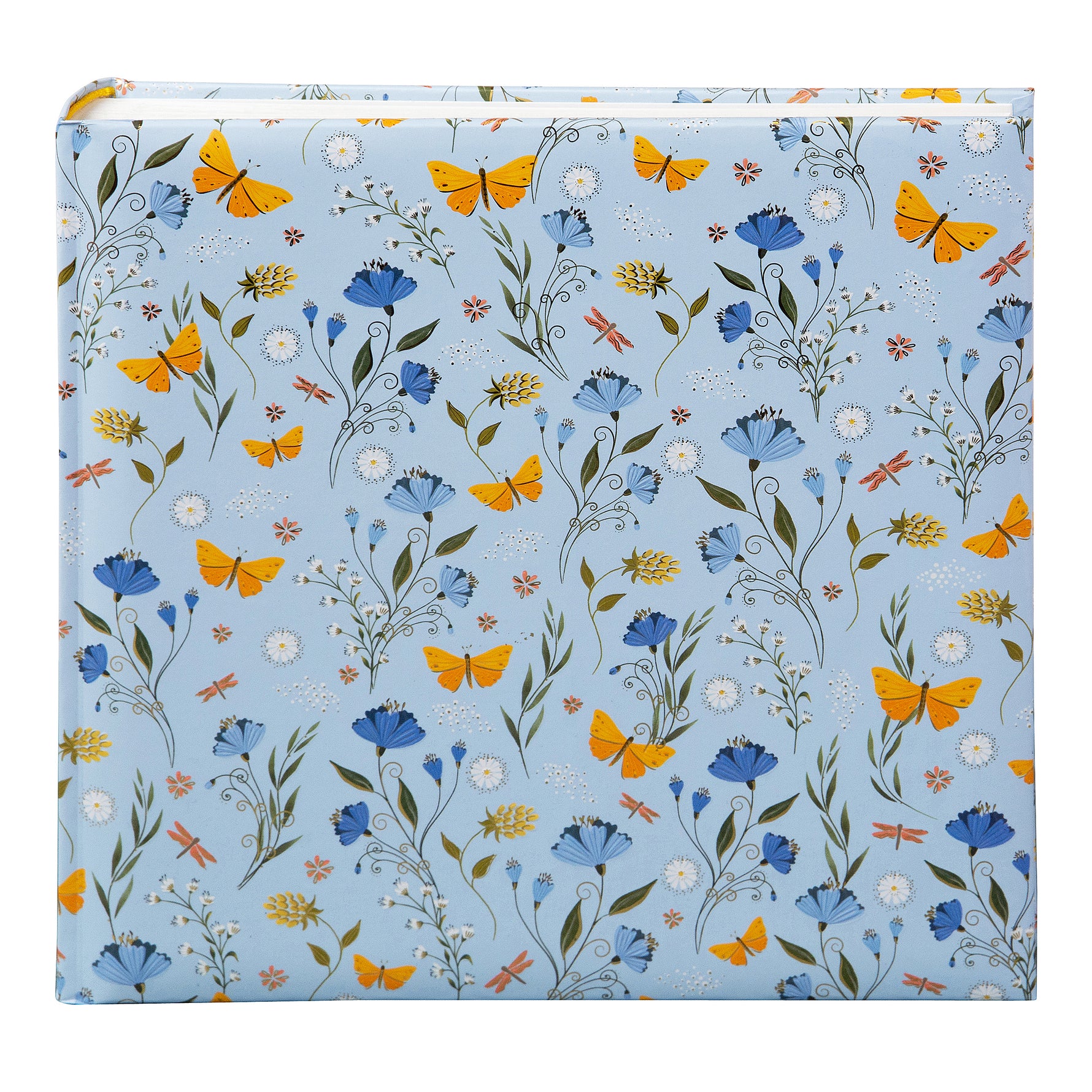 Secret Garden Blue Yapıştırmalı Fotoğraf Albümü - 60 Sayfa | 25x25 cm | Yaldızlı Kapak