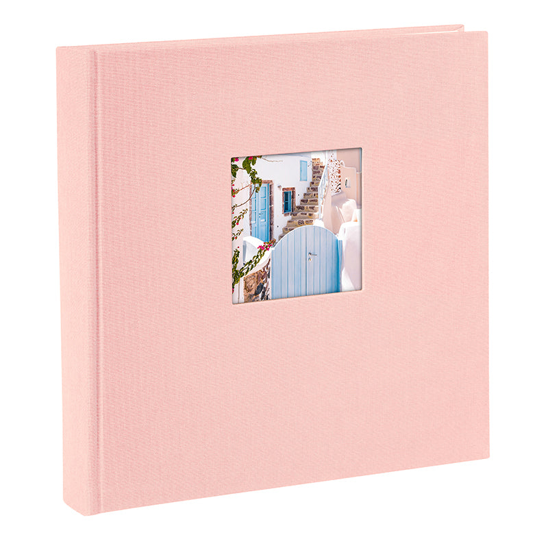 Bella Vista Fotoğraf Albümü - Roze Keten Kapak | 25x25 cm