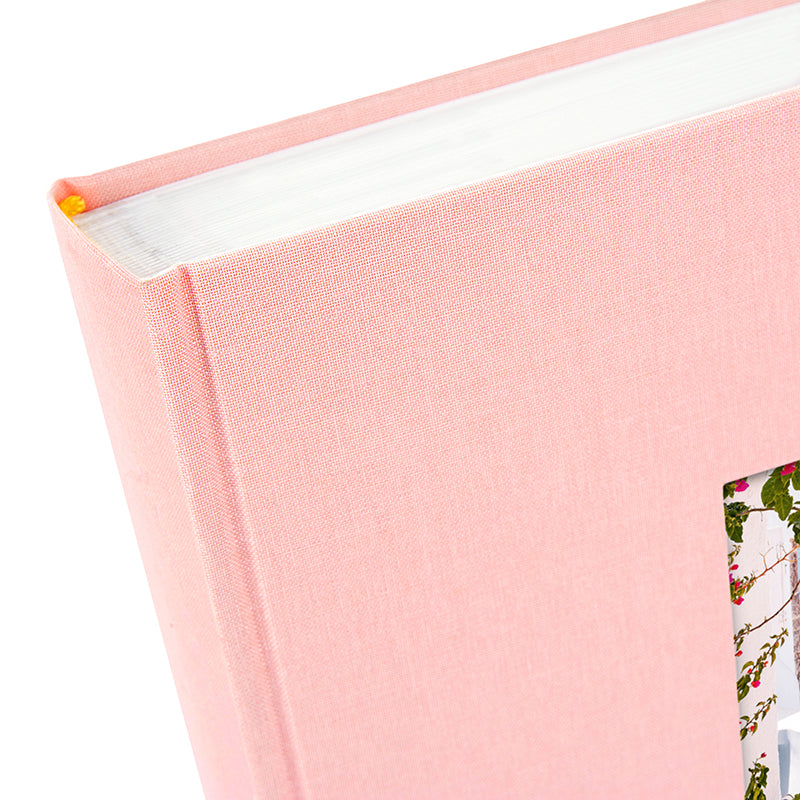 Fotoğraf Albümü – Bella Vista | Keten Kapak | 25x25 cm - Gül