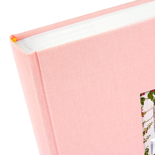 Fotoğraf Albümü – Bella Vista | Keten Kapak | 25x25 cm - Gül