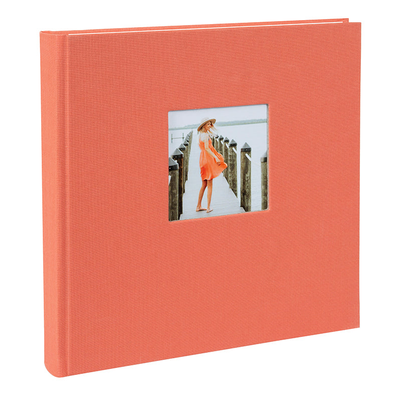 Fotoğraf Albümü – Bella Vista | Keten Kapak | 25x25 cm - Somon