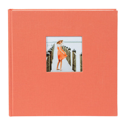 Fotoğraf Albümü – Bella Vista | Keten Kapak | 25x25 cm - Somon