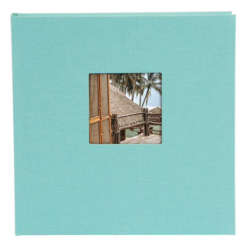 Fotoğraf Albümü – Bella Vista | Keten Kapak | 25x25 cm - Su Yeşili