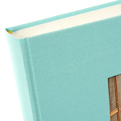 Fotoğraf Albümü – Bella Vista | Keten Kapak | 25x25 cm - Su Yeşili