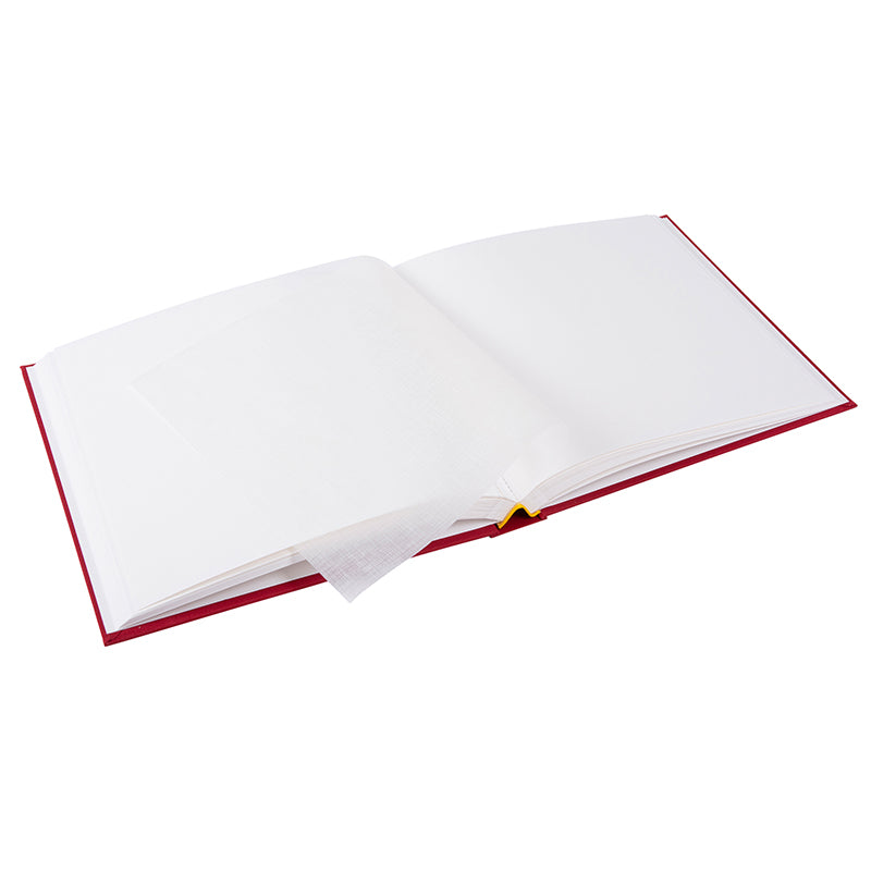 Fotoğraf Albümü – Bella Vista | Keten Kapak | 25x25 cm - Kırmızı