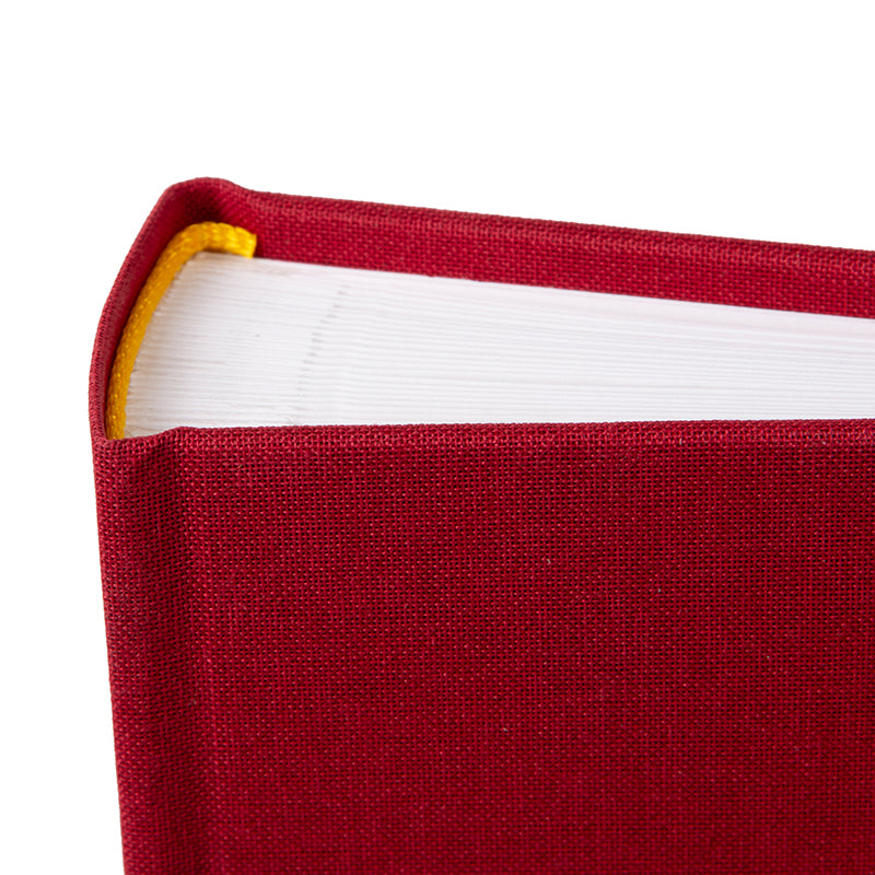 Fotoğraf Albümü – Bella Vista | Keten Kapak | 25x25 cm - Kırmızı