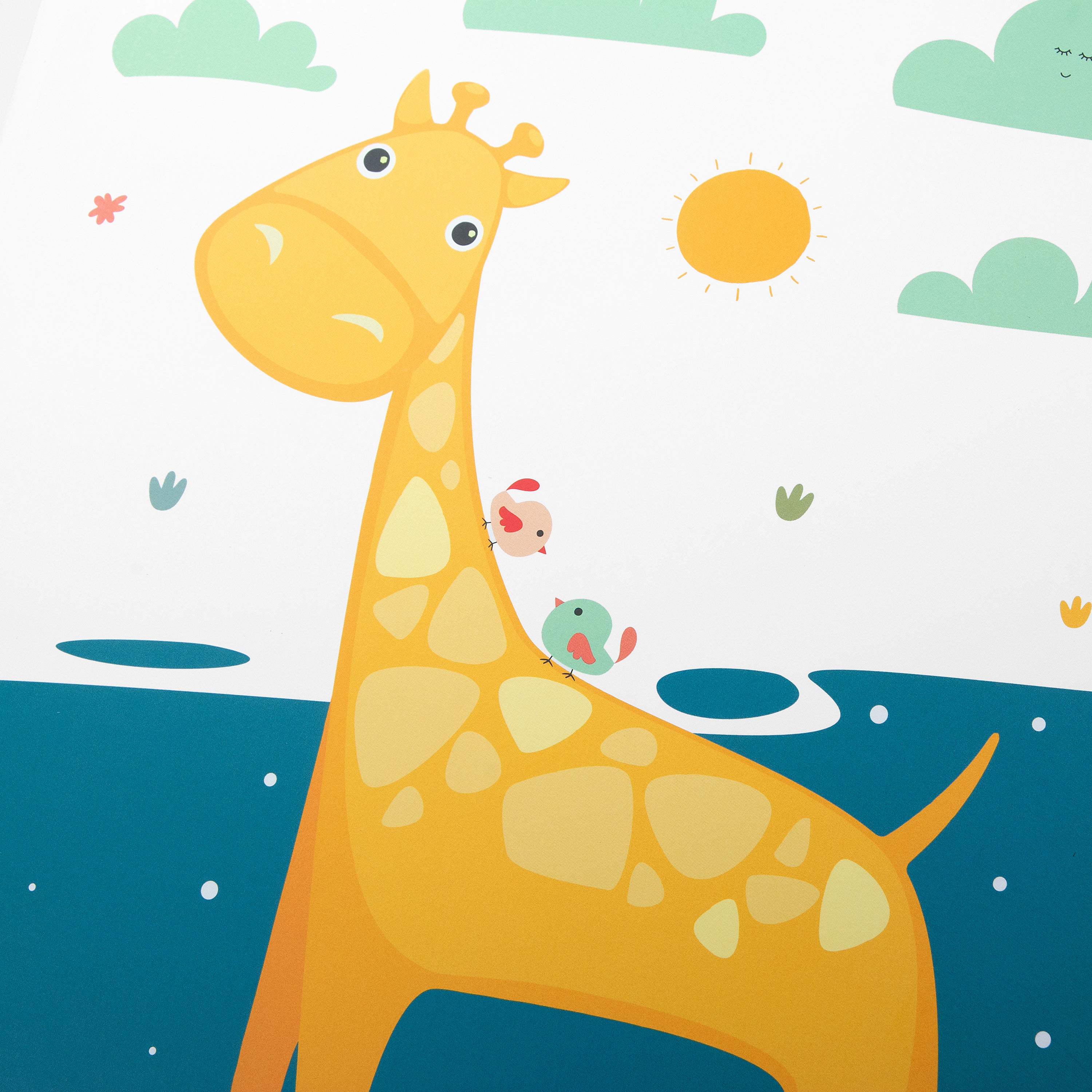 Sunny Giraffe Yapıştırmalı Fotoğraf Albümü - 60 Sayfa | 30x31 cm | Sert Kapak