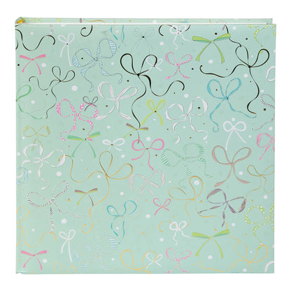 Serbest Yerleşimli Fotoğraf Albümü – Ribonne Mint - 30x31 cm, 60 Sayfa, Yaldızlı Kapak
