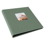 Bella Vista Yapıştırmalı Fotoğraf Albümü | Yeşil Keten Kapak | 30x31 cm – 60 Siyah Sayfalı